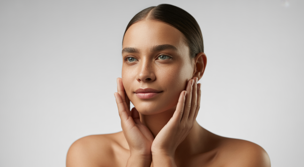 Person with clear, smooth skin after acne scar treatment, symbolizing confidence and rejuvenation.